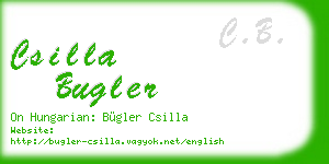 csilla bugler business card